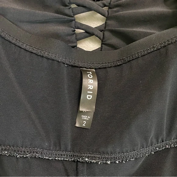 Torrid Lattice Front One Piece Swimsuit - Picture 10 of 11